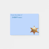 Antiek Sheriff's Badge Post-it® Notes (Voorkant)