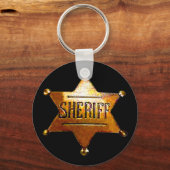 Antiek Sheriff's Badge Sleutelhanger (Voorkant)