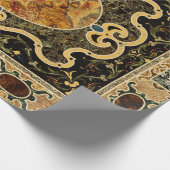 Antiek sierlijke Italiaans edelsteenpatroon Cadeaupapier (Hoek)