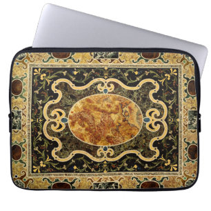 Antiek sierlijke Italiaans edelsteenpatroon Laptop Sleeve