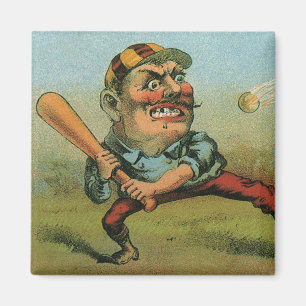Antiek Sigarettenlabel, Sport Honkbal Tansill Punc Magneet
