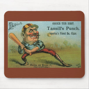 Antiek Sigarettenlabel, Sport Honkbal Tansill Punc Muismat