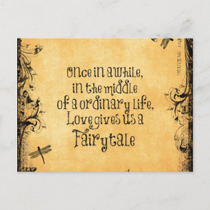  Antiek Sinaasappel met Love Quote Briefkaart