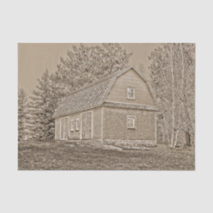 Antiek Sincia Tone Old Barn Tissuepapier