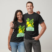 Antiek Sirop de Citron Lemons Adverteren Poster T-shirt (Unisex)