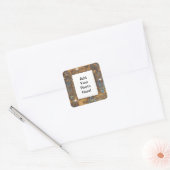 Antiek Skelet Zeer belangrijk Lijst Voeg uw eigen  Vierkante Sticker (Envelop)