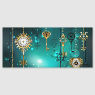 Antiek Skeleton Keys op groene achtergrond