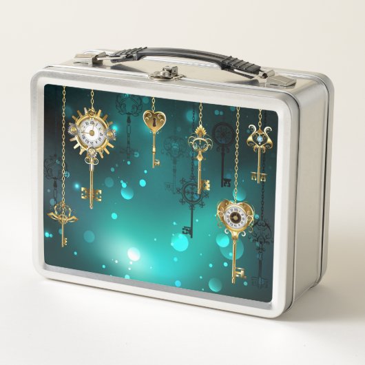 Antiek Skeleton Keys op groene achtergrond (Voorkant)