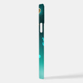 Antiek Skeleton Keys op groene achtergrond iPhone Hoesje (Rechterkant)