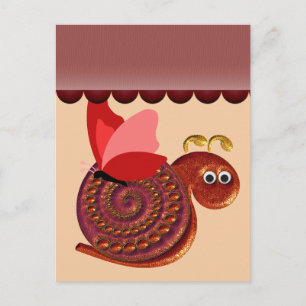 Antiek slak Poster kunst Briefkaart