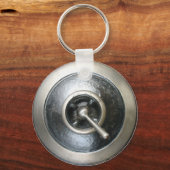 Antiek Sleutelhanger van de stoomschakelaar (Voorkant)