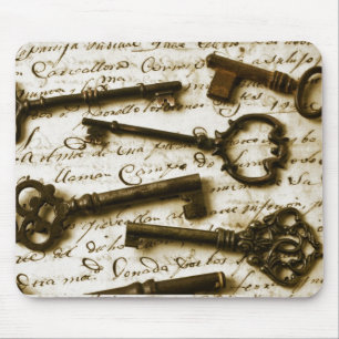 Antiek sleutels muismat