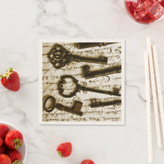 Antiek sleutels servetten (Insitu)