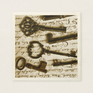 Antiek sleutels servetten