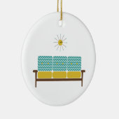 Antiek Sofa Keramisch Ornament (Rechts)