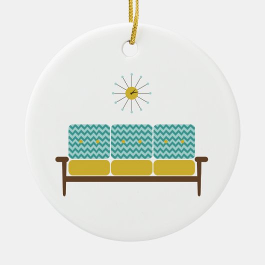 Antiek Sofa Keramisch Ornament (Voorkant)