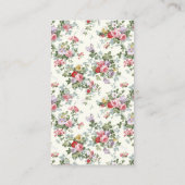 Antiek Sofa,  opwinding Visitekaartje (Achterkant)