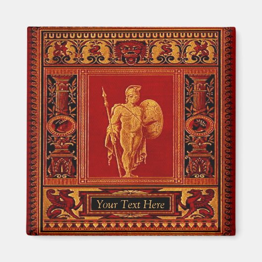 Antiek soldatenmagneet magneet (Voorkant)