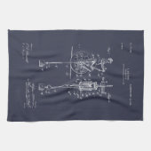 Antiek Speelgoed 1904 Patenttekening Theedoek (Horizontaal)