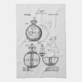 Antiek Speelgoed 1908 Roly Poly Patenttekening Theedoek (Verticaal)
