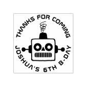 Antiek Speelgoed Robot Dank u Rubberstempel (Afrduk)