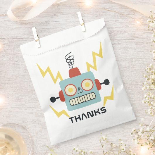 Antiek Speelgoed Robot Verjaardag Bedankzakje (Geknipt)