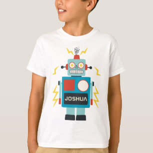 Antiek Speelgoed Robot Verjaardag T-shirt