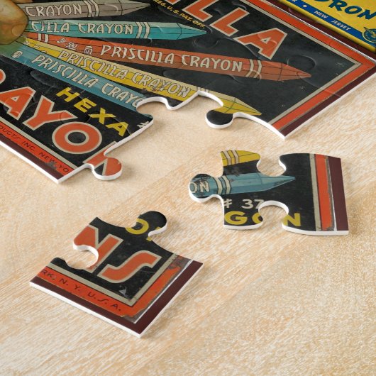 ANTIEK SPEL EN SPEELGOED BOX ART LEGPUZZEL (Zijkant)