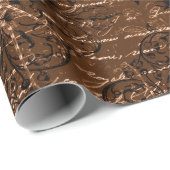 Antiek Spinnenpatroon Cadeaupapier (Rol Hoek)