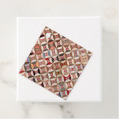 Antiek Spoolpatroonpatchwork Quilt Favor Tags Bedankjes Labels (In situ)