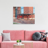 Antiek spoorweg canvas afdruk (Insitu (Woonkamer))