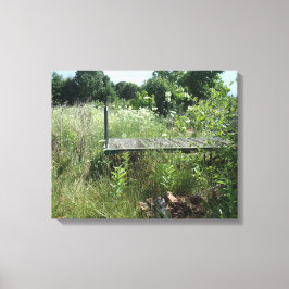 Antiek spoorweg canvas afdruk