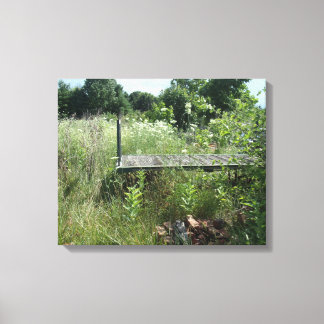 Antiek spoorweg canvas afdruk