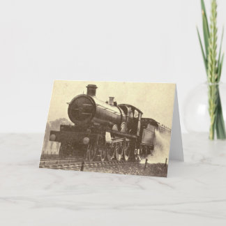 Antiek spoorweg motor Kaart