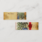 ANTIEK SQUASH HARVEST WAX SEAL MONOGRAM MINI VISITEKAARTJE (Voorkant / Achterkant)