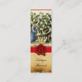 ANTIEK SQUASH HARVEST WAX SEAL MONOGRAM MINI VISITEKAARTJE (Achterkant)