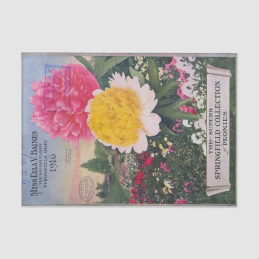 Antiek stampers van Ella Baines Tissuepapier (Voorkant)