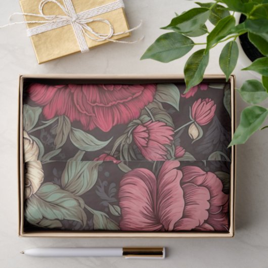 Antiek  stijl bloemendecoupage papier (Geschenk)