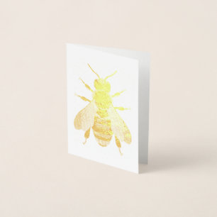 Antiek stijl Bumble Bee – geïnspireerd Folie Kaarten