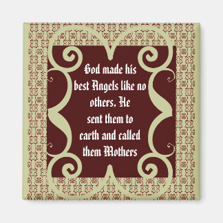 ANTIEK STIJL MOEDERS GEDICHT MAGNET MAGNEET