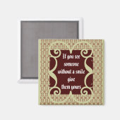 ANTIEK STIJL SMILE MAGNEET (Voorkant / Achterkant)