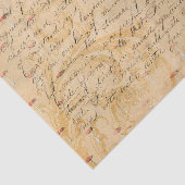 Antiek stijl voor het ontkoppelen van scripts tissuepapier (Detail)