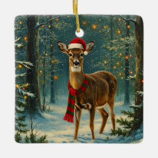 Antiek stijl Woodland Deeer Christmas Ornament
