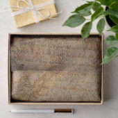 Antiek stijlhandschrift en Rozen Tissuepapier (Geschenk)