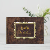 Antiek stijlpartijuitnodigingen Kaart (Staand voorkant)