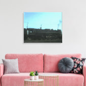 Antiek stoomtrein canvas afdruk (Insitu (Woonkamer))