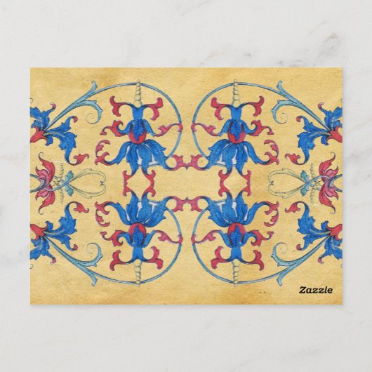 ANTIEK STREEFCIJFERS 12 / HET BEHANDELDE MAN BRIEFKAART (Achterkant)