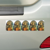 ANTIEK STREEFCIJFERS 14 / TEMPERANTIE BUMPERSTICKER (Op auto)