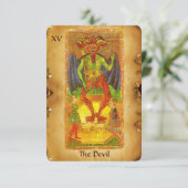 ANTIEK STREEFCIJFERS 15 / DEVIL AANKONDIGING (Staand voorkant)