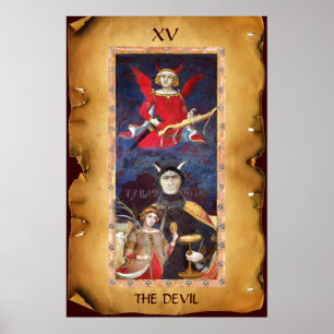 ANTIEK STREEFCIJFERS 15 / DEVIL POSTER